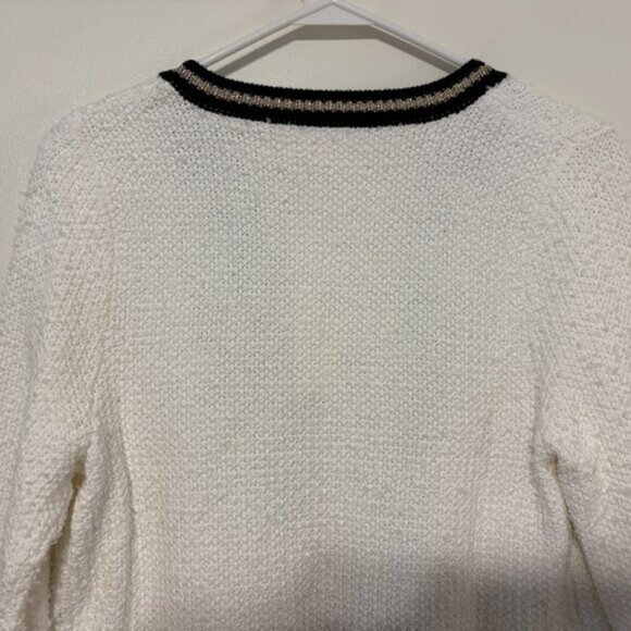 Lilly Pulitzer Women's Textured Tweed Nalayna Cardigan Sweater Top S White NWT - Picture 8 of 12